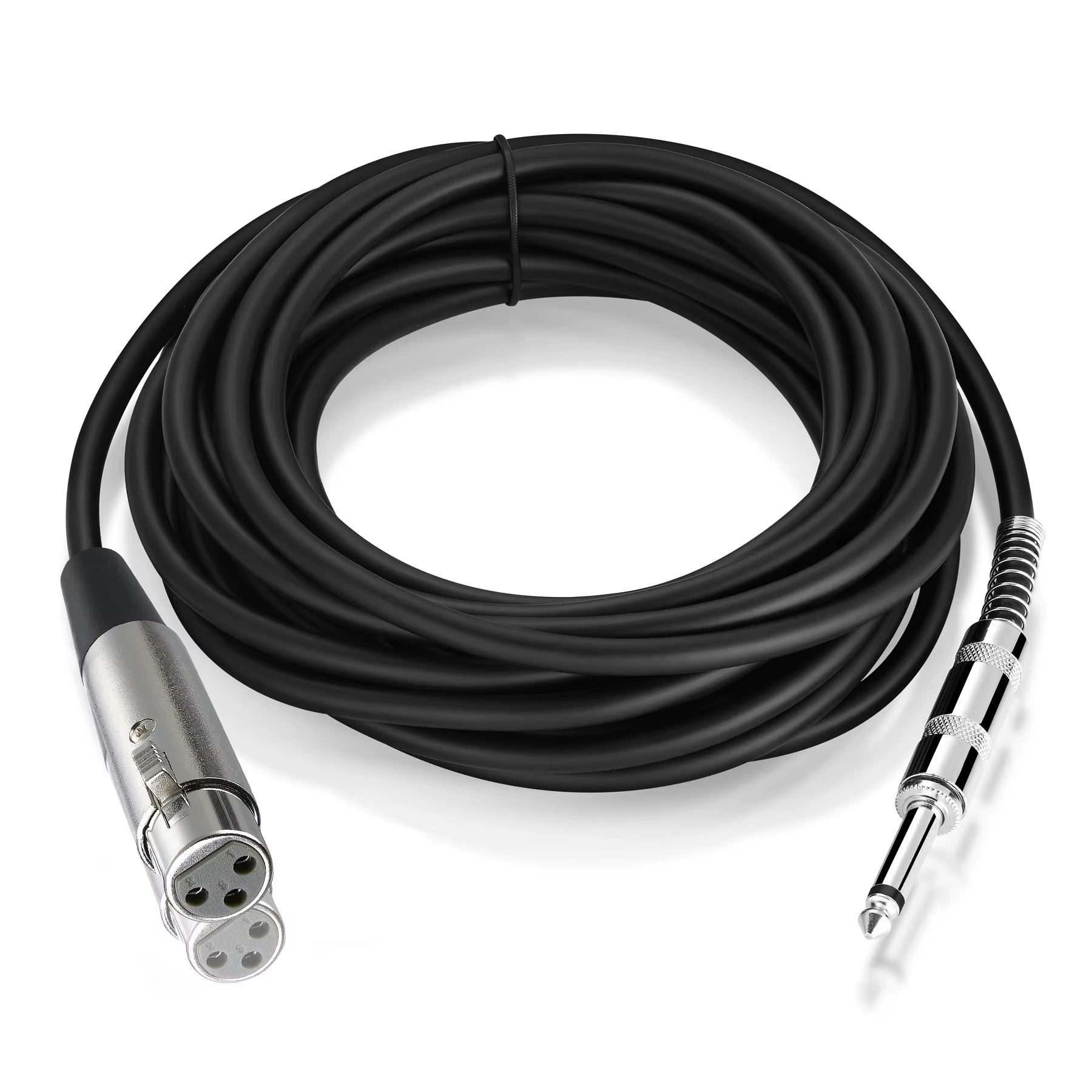 1/4''Jack 6.5Mm Male to XLR Female Microphone Mono Cable Foil+Braided Shielded 1.8M 3M 5M 10M