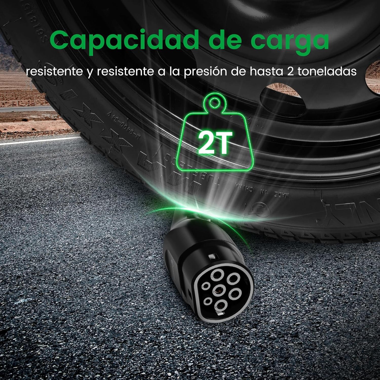 GONEO Cable De Carga Tipo 2 22Kw 5M 32A Mode 3 Cable De Carga Para Coche Eléctrico Tipo 2 Y 3 Fases Para E Auto EV/PHEV Tipo 2 a Tipo 2 Cable Carga Coche Electrico Con Bolsa De Transporte