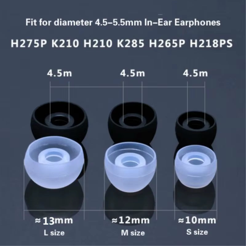 24 Pairs Silicone Ear Tips Replacement Ear Buds Ear Pads Covers for Most In-Ear Earphone MP3/MP4 Headphones Ear Gels