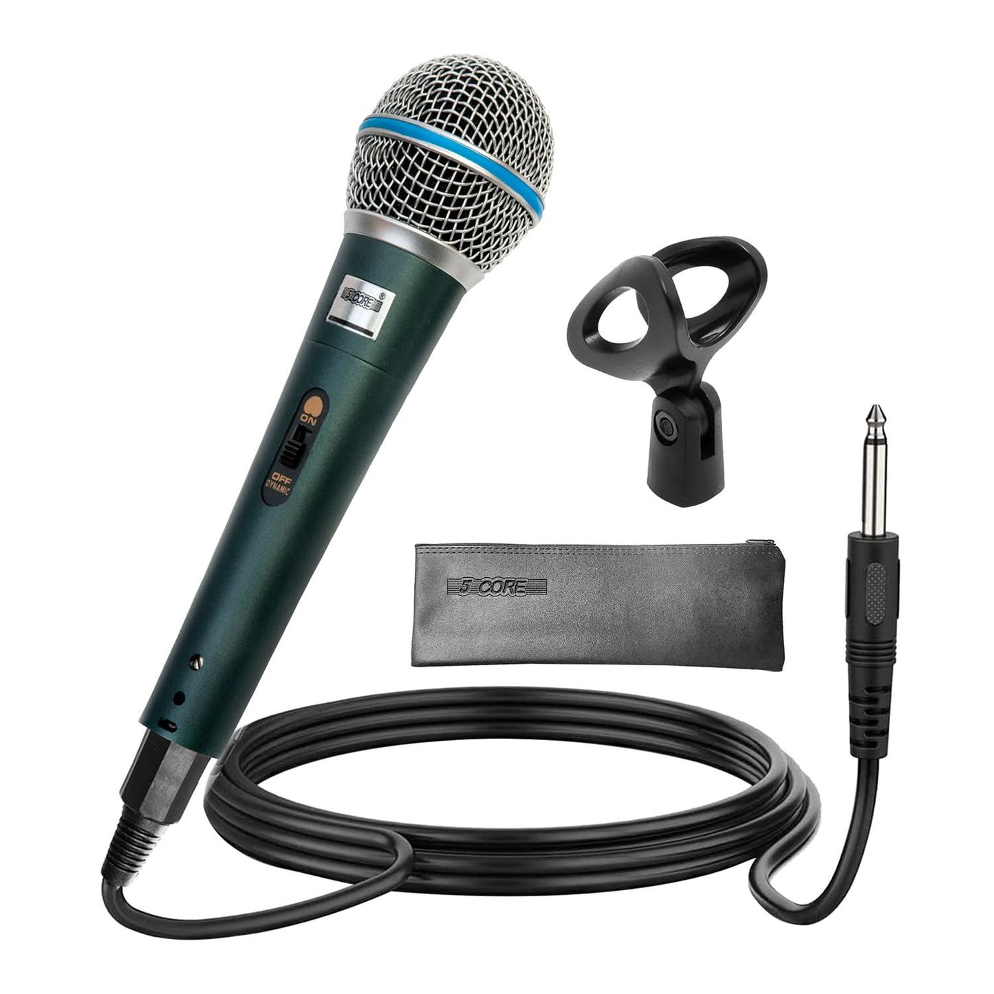 5Core XLR Microphone Dynamic Mic Karaoke Singing Studio Mics Handheld Microfono