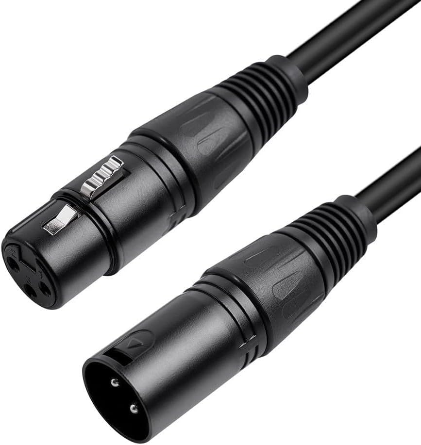 Cable de micrófono XLR de grado profesional macho a hembra para sonido de alta fidelidad (500 cm)