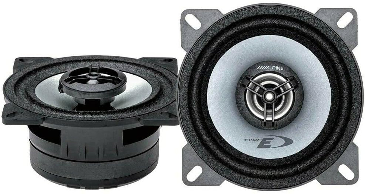 2 Alpine SXE-1025S SXE 1025S Altavoces Coaxiales De 2 Vías 10 Cm 100 Mm 4" 25 Vatios Rms Y 180 Vatios Máx Para Coche Por Par + Anillos, Tornillos Y 5 Stickers Gratis