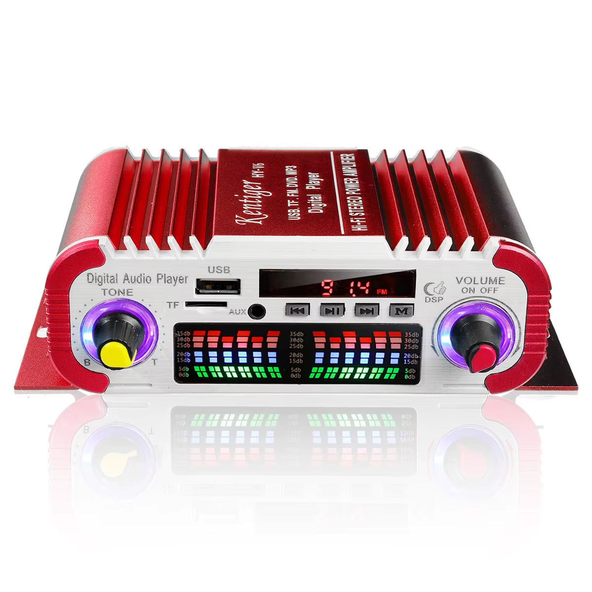 AK380/AK370/AK170 Power Amplifier Audio Karaoke Home Theater Amplifier 2 Channel Bluetooth Class D Amplifier USB/SD AUX Input