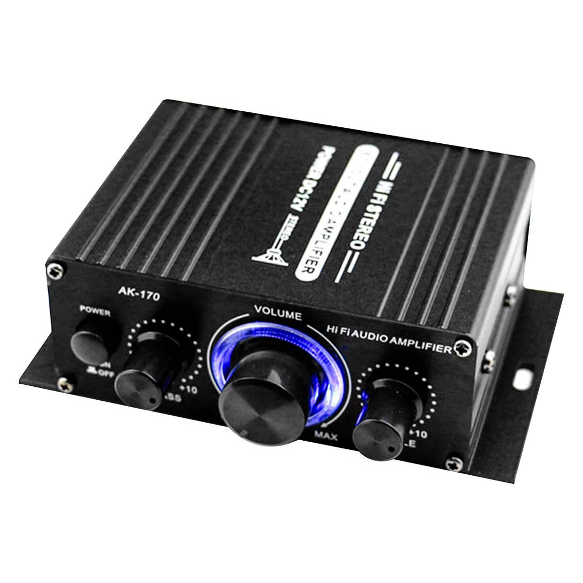 AK380/AK370/AK170 Power Amplifier Audio Karaoke Home Theater Amplifier 2 Channel Bluetooth Class D Amplifier USB/SD AUX Input