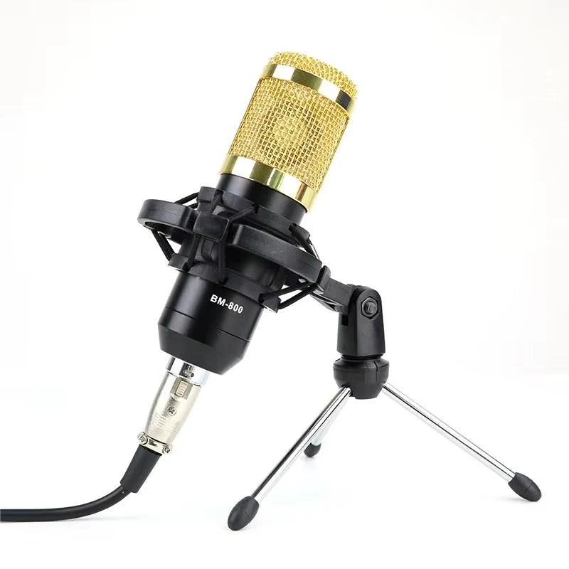 Bm 800 Condenser Microphone Studio Recording Bm800 Karaoke Microphone Kits for PC Computer Microphone Stand Shock Mount