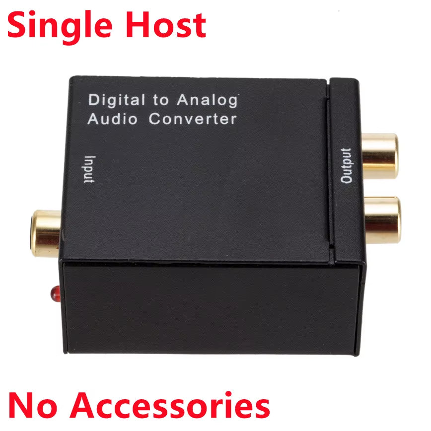 Digital to Analog Audio Converter Digital Optical Coax Coaxial Toslink to Analog RCA L/R Audio Converter Adapter Amplifier