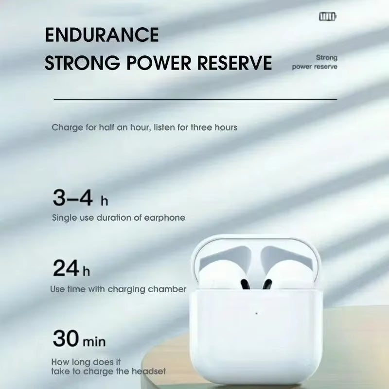 TWS Pro4 Bluetooth Earphones Wireless Earphones Mini Earphones Music Earphones for Ios Android Running Games in Ear Earphones