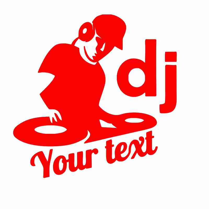 Personality DIY Car Decoration DJ Music Text Decal and Sticker Handsome Stickers PVC Car Sticker,For All Cars ,Appliances, Etc.