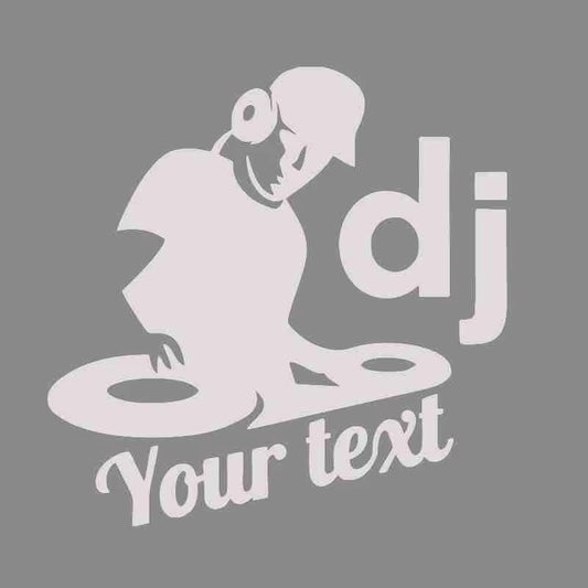 Personality DIY Car Decoration DJ Music Text Decal and Sticker Handsome Stickers PVC Car Sticker,For All Cars ,Appliances, Etc.