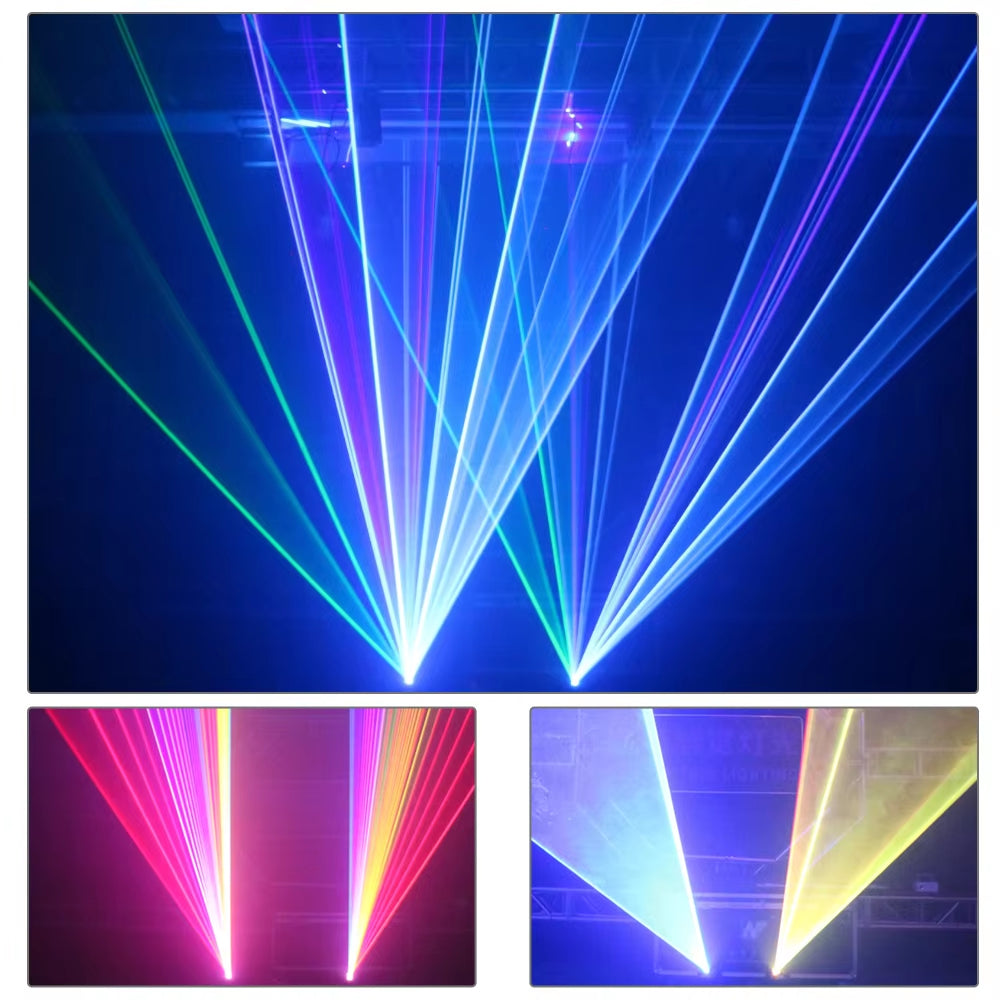 Newest 2.2W Remote APP DJ Laser Disco Stage Lighting Wedding Birthday Party Projector