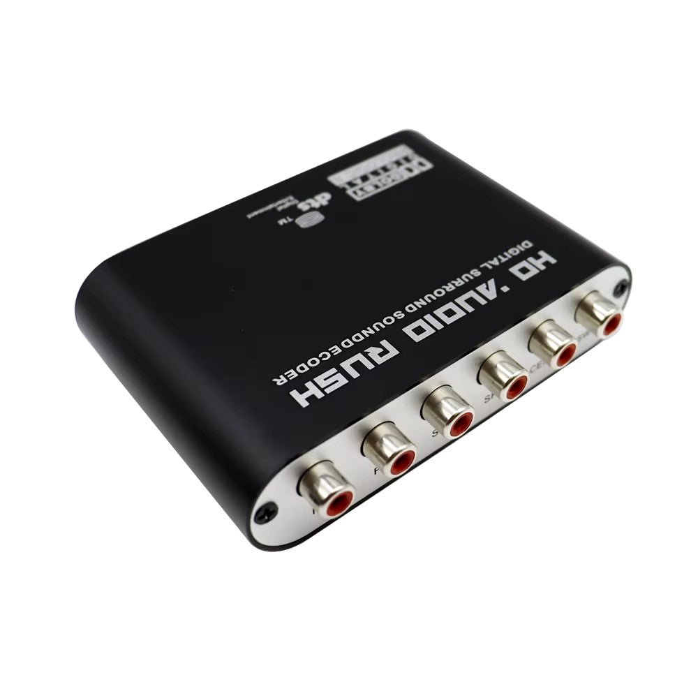 5.1 CH Audio Decoder SPDIF Coaxial to RCA DTS AC3 Optical Digital Amplifier Analog Converte Amplifier HD Audio Rush